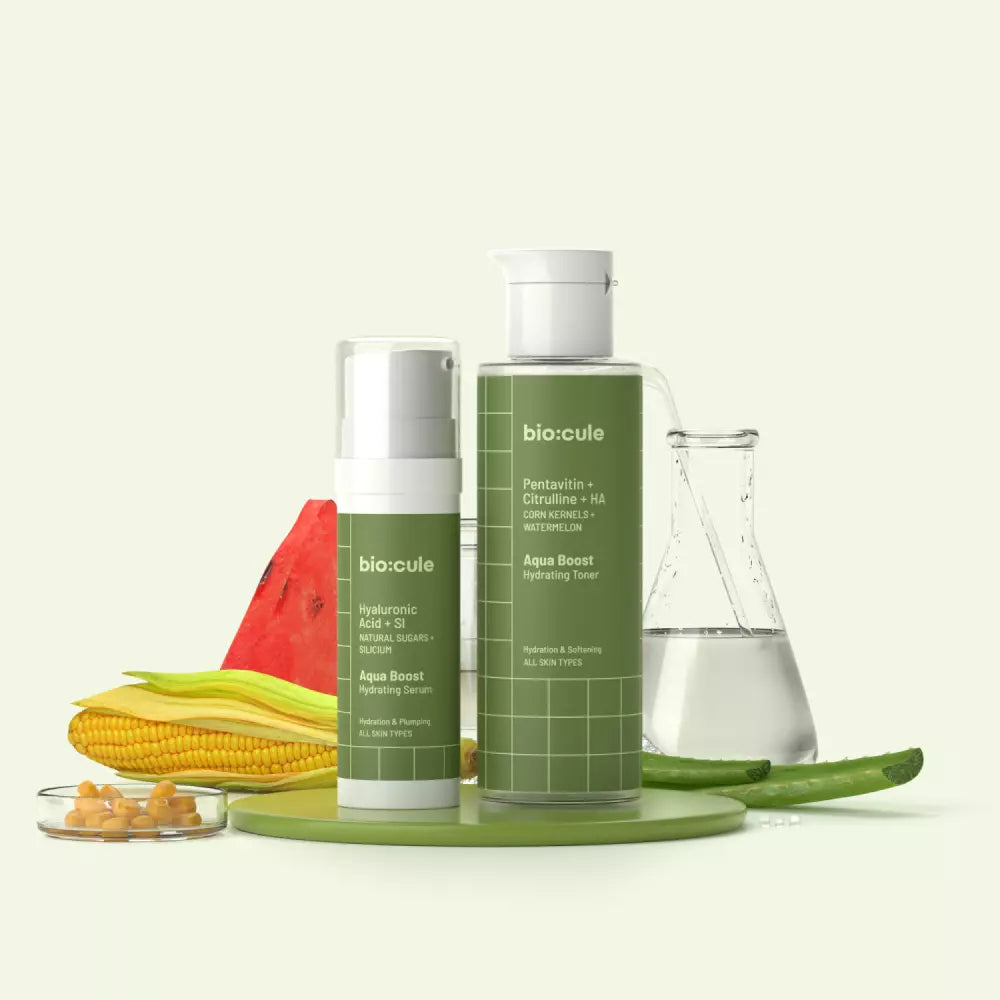 Aqua Boost Hydrating Serum + Toner for Skin Hydration