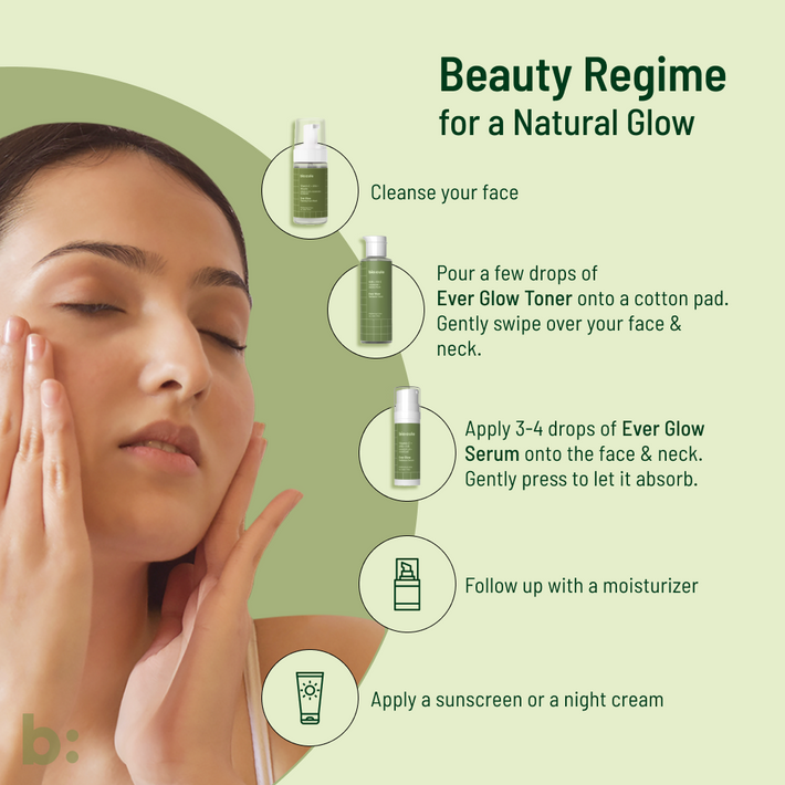 Ever Glow Face Wash + Toner + Serum for Glowing Skin biocule