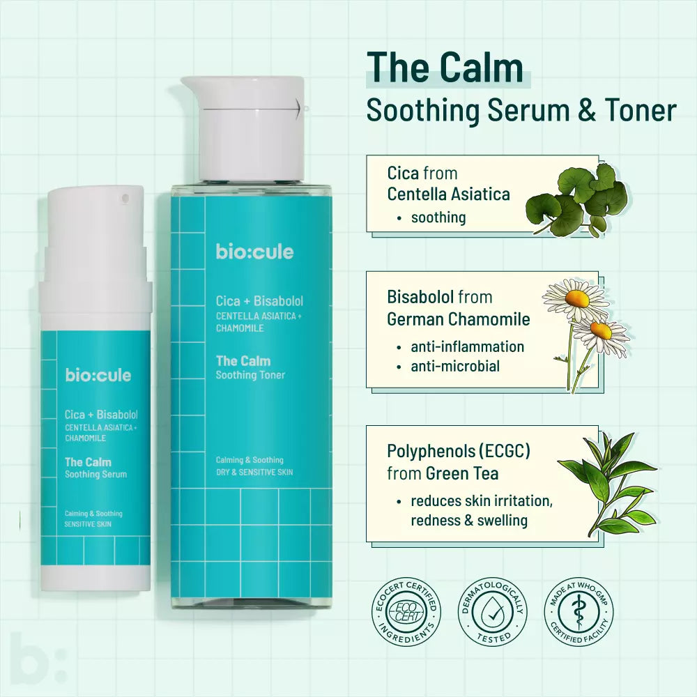 The Calm Soothing Serum + Toner for Calming & Soothing